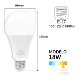 Foco LED Bulbo JLA4