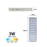 Lámpara de Emergencia 30 LED SMD 3W