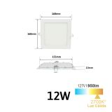 Plafón Downlight Led Slim para empotrar