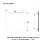 Plafón Downlight Led Slim para empotrar