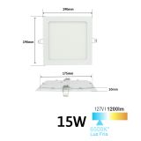 Plafón Downlight Led Slim para empotrar