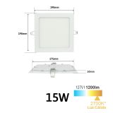 Plafón Downlight Led Slim para empotrar