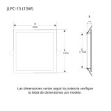 Plafón Downlight Led Slim para empotrar