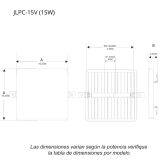 Panel LED cuadrado sin marco