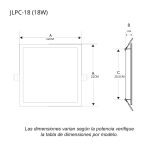 Plafón Downlight Led Slim para empotrar
