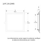 Plafón Downlight Led Slim para empotrar