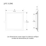 Plafón Downlight Led Slim para empotrar