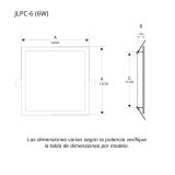 Plafón Downlight Led Slim para empotrar