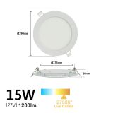 Plafón Downlight Led Slim Empotrable