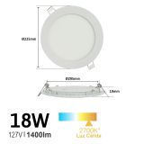 Plafón Downlight Led Slim Empotrable