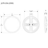 Plafon LED redondo Spot ajustable