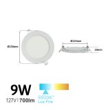 Plafón Downlight Led Slim Empotrable