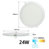 Plafón Downlight Led Slim Empotrable
