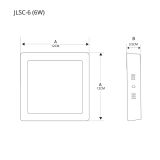 Panel LED Cuadrado Sobreponer