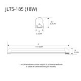 Tubo LED T5 18W 120 cm