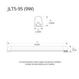 Tubo LED T5 9W 60 cm