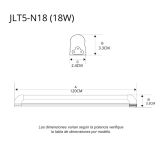 Tubo LED T5 18W 120 cm