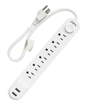 Multicontacto 6 entradas/ 2 USB- JMC-02