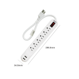 Multicontacto 6 entradas/ 2 USB-JMC-03