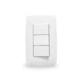 Placa con 3 Interruptores Escalera