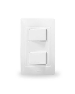 Placa con 2 Interruptores Escalera
