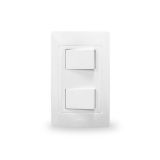 Placa con 2 Interruptores Escalera