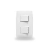 Placa con 2 Interruptores Escalera