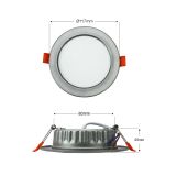 Plafón Redondo LED para Empotrar satinado