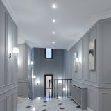 Plafón Redondo LED para Empotrar satinado