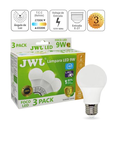 Foco LED Bulbo JLA4-9P (PROMO PACK)