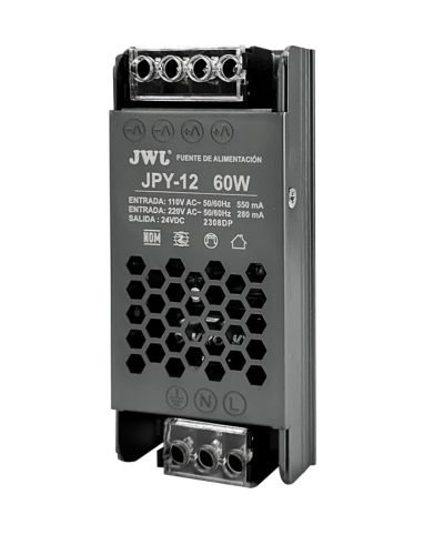 Adaptador tira LED capacidad 60w (Para perfiles)