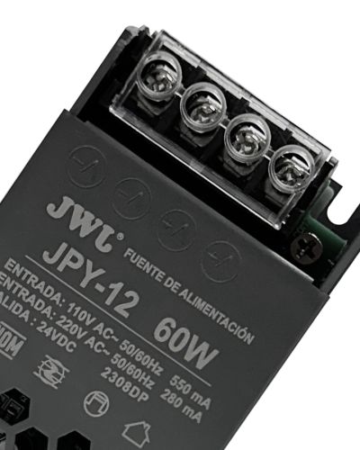 Adaptador tira LED capacidad 60w (Para perfiles)