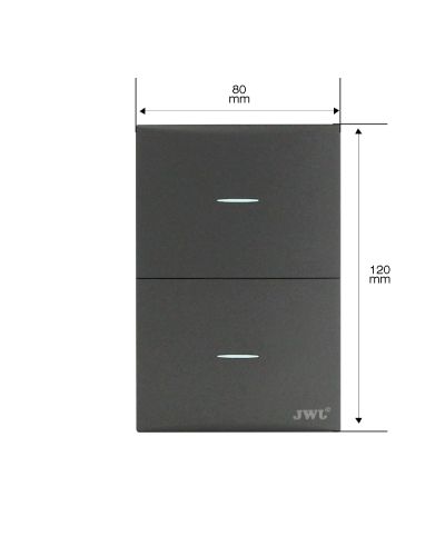 PLACA CON 2 INTERRUPTORES ESCALERA (JTL-G7706)