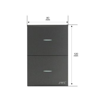 PLACA CON 2 INTERRUPTORES ESCALERA (JTL-G7706)