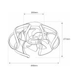 Ventilador de Techo Sobreponer JLV-02-5