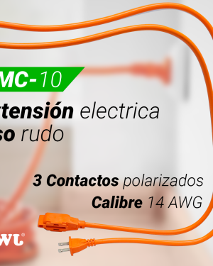 Extensión eléctrica uso rudo