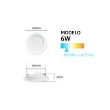 Plafon Redondo Led para Empotrar