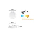 Plafon Redondo Led para Empotrar