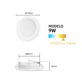 Plafon Redondo Led para Empotrar