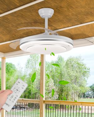 Ventilador de Techo con aspas retráctiles
