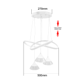 Lámpara  de techo 3 TONOS DE LUZ