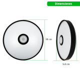 Luminario inteligente con bocina integrada
