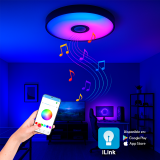 Luminario inteligente con bocina integrada