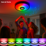 Luminario inteligente con bocina integrada