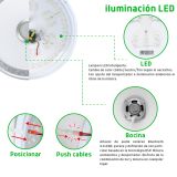 Luminario inteligente con bocina integrada