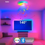 Luminario inteligente con bocina integrada