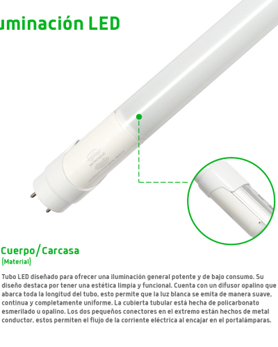 Tubo led T8 18W con SENSOR