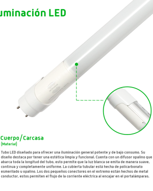 Tubo led T8 18W con SENSOR