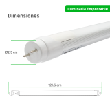 Tubo led T8 18W con SENSOR
