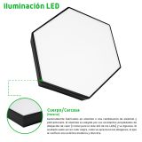 Lampara de led celing POLIGONAL